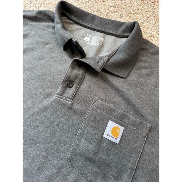 CARHARTT Men's collared polo/shirt; size XL TALL Loose Fit; Cotton Blend - Picture 5 of 8